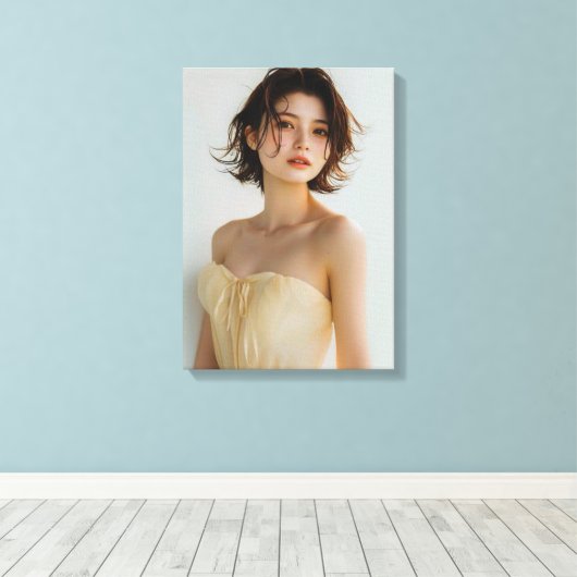 張りキャンバスプリント:RadiantDreams石川結衣 Canvas Afdruk (Insitu (Houten vloer))