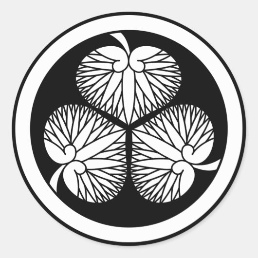 徳川葵(家康・秀忠・家光)2 RONDE STICKER (Voorkant)