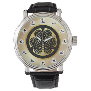 徳 川 紋, Tokugawa KAMON, Japanse familiekust Horloge