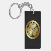 徳 川 紋, Tokugawa KAMON, Japanse familiekust Sleutelhanger (Voorkant Links)