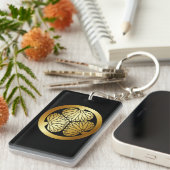 徳 川 紋, Tokugawa KAMON, Japanse familiekust Sleutelhanger (Voorkant Rechts)