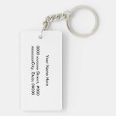 徳 川 紋, Tokugawa KAMON, Japanse familiekust Sleutelhanger (achterkant)