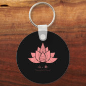 心静 (peaceful Mind) Yoga Practices Sleutelhanger (Voorkant)