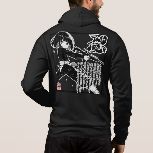 忍パーカー じとめ堂 HOODIE (Achterkant)
