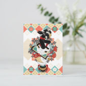 忍 者2019 (リ メ イ と/Ninja en slang 2019(remake) Briefkaart (Staand voorkant)