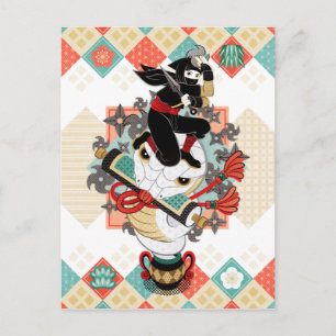 忍 者2019 (リ メ イ と/Ninja en slang 2019(remake) Briefkaart