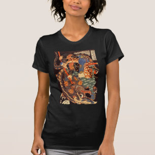 怪 と う 蔵, Musashi vecht monsters, Kuniyoshi T-shirt