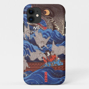 怪 鮫,国 Monster Shark, Kuniyoshi, Ukiyo-e Case-Mate iPhone Case