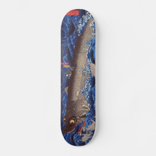 怪 鮫,国 Monster Shark, Kuniyoshi, Ukiyo-e Persoonlijk Skateboard