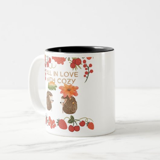 恋に落ちるハリネズミマグ TWEEKLEURIGE KOFFIEMOK (Voorkant links)