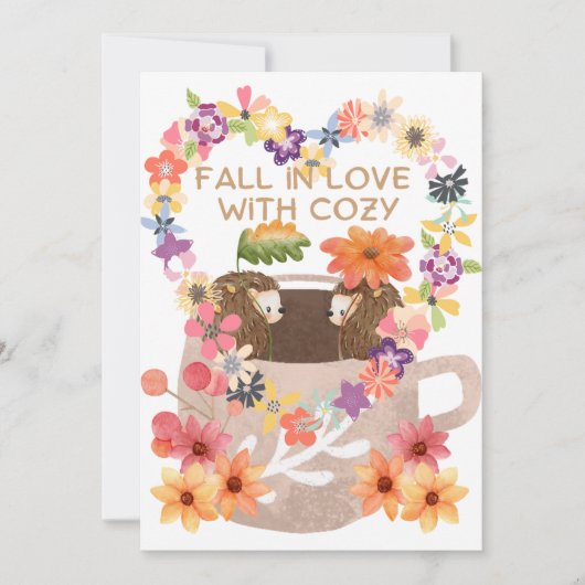 恋に落ちるハリネズミ SAVE THE DATE (Voorkant)