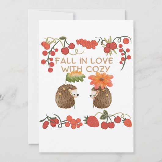 恋に落ちるハリネズミ SAVE THE DATE (Achterkant)