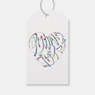 感謝のココロ Thank you 多言語17国語 字抜きカラフル Cadeaulabel