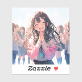 【感謝シール】ありがとうJK｜寿司娘 GenerativeAI Sticker