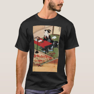 手 紙 書 女, 春 Woman die een brief schrijft, Shunsho T-shirt