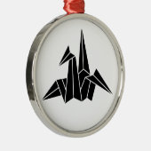 折 り 鶴 METALEN ORNAMENT (Rechts)