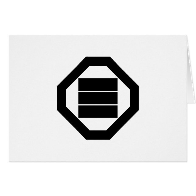 折 敷 三 角 字 (Voorkant Horizontaal)