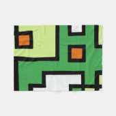 抽象画  モダン レトロ mapper #1 フリースブランケット fleece deken (Voorkant (Horizontaal))