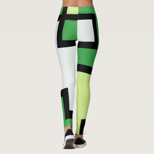 抽象画 モダン レトロ mapper #1 レギンス leggings (Achterkant)