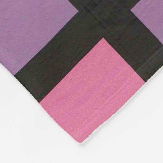 抽象画 モダン レトロ mapper #2 フリースブランケット fleece deken (Hoek)