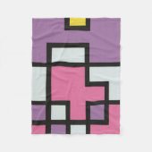 抽象画　モダン　レトロ　mapper #2 フリースブランケット fleece deken (Voorkant)