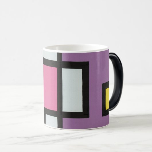 抽象画 モダン レトロ mapper #2 マグ magische mok (Voorkant rechts)