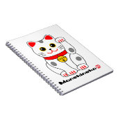 招 猫, Manekineko (Lucky cat, Beckoning cat) Notitieboek (Rechterzijde)