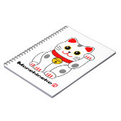 招 猫, Manekineko (Lucky cat, Beckoning cat) Notitieboek (Linkerzijde)
