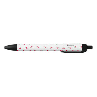 文字 カスタマイズ チェリー ホワイト ZWARTE INKT PEN
