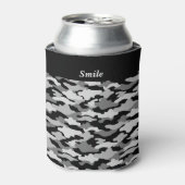 文字 カスタマイズ 迷彩 ブラック 缶クーラー BLIKJESKOELER (Blikje Voorkant)