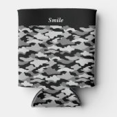 文字 カスタマイズ 迷彩 ブラック 缶クーラー BLIKJESKOELER (Voorkant)