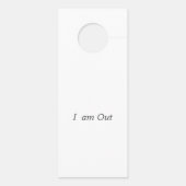 文字　カスタマイズ　Don't disturb Deurhanger (Achterkant)