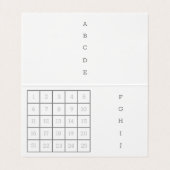 文字 カスタム いちご&チェック(オレンジ) 名刺 VISITEKAARTJE (Binnenkant ongevouwen)