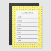 文字　カスタム　ウィークリースケジュール　レモン＆チェリー　     (Voorkant / Achterkant)