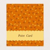 文字　カスタム　バラ（ブラウン）   名刺 VISITEKAARTJE (Buitenkant ongevouwen)