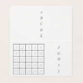 文字　カスタム　バラ（ブラウン）   名刺 VISITEKAARTJE (Binnenkant ongevouwen)