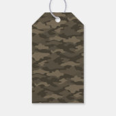 文字　カスタム　迷彩（セピア） ギフトタグ CADEAULABEL (Achterkant)