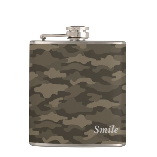 文字 カスタム 迷彩(セピア) フラスク HEUPFLES (Voorkant)