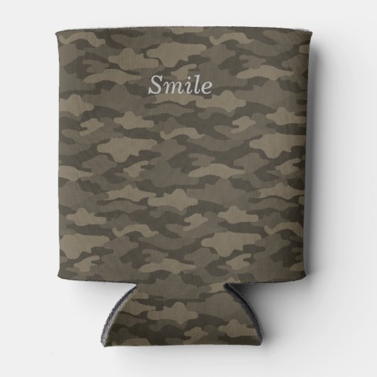 文字 カスタム 迷彩(セピア) 缶クーラー BLIKJESKOELER (Voorkant)