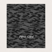 文字　カスタム　迷彩（ダーク）   名刺 VISITEKAARTJE (Buitenkant ongevouwen)