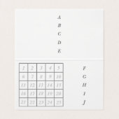 文字　カスタム　迷彩（ダーク）   名刺 VISITEKAARTJE (Binnenkant ongevouwen)