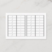 文字　カスタム　迷彩（ピンク）    予約カード AFSPRAKENKAARTJE (Achterkant)