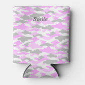 文字 カスタム 迷彩(ピンク) 缶クーラー BLIKJESKOELER (Voorkant)