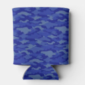 文字　カスタム　迷彩（ブルー） 缶クーラー BLIKJESKOELER (Achterkant)