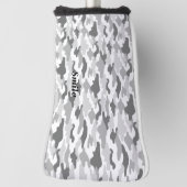 文字　カスタム　迷彩（ホワイト） ゴルフヘッドカバー GOLFHEADCOVER (Draai 90)