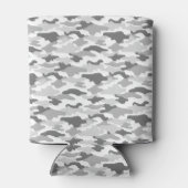 文字　カスタム　迷彩（ホワイト） 缶クーラー BLIKJESKOELER (Achterkant)