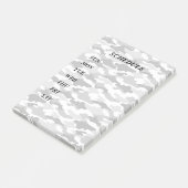 文字 カスタム 迷彩(ホワイト) POST-IT® NOTES (Schuin)