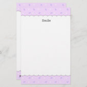 文字　カスタム　野ばら＆リボン（ピンク）  BRIEFPAPIER (Voorkant / Achterkant)