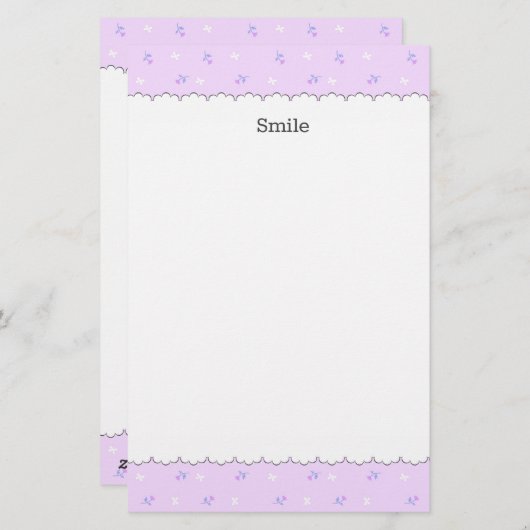 文字　カスタム　野ばら＆リボン（ピンク）  BRIEFPAPIER (Voorkant / Achterkant)