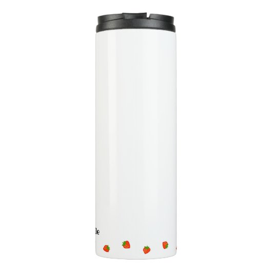 文字 カスタム STRAWBERRY MILK タンブラー THERMOSBEKER (Achterkant)